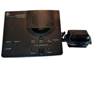 GE Digital Answering System Voice Time Day Stamp Model 2-9876B Answering Machine